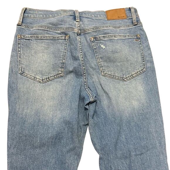 Madewell The Perfect Vintage Blue Jean Light Wash Ripped Knee Womens 28 Straight - Picture 6 of 7
